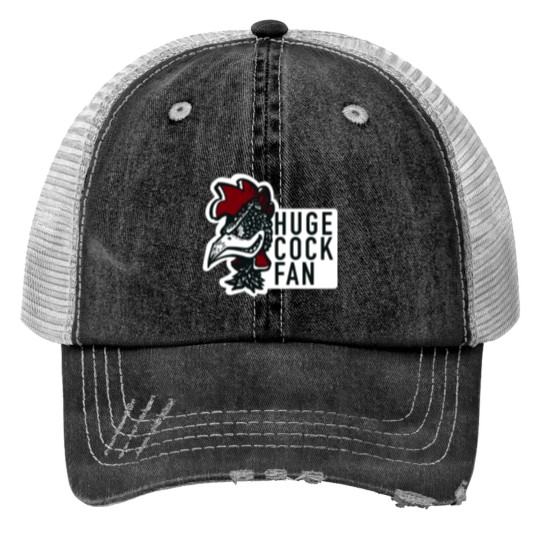 Discover Huge gamecock fan Print Trucker Hats