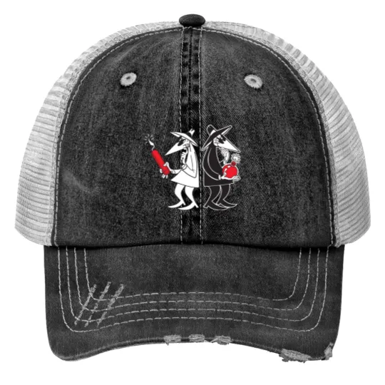 Discover Spy vs. Spy Printer Trucker Hats