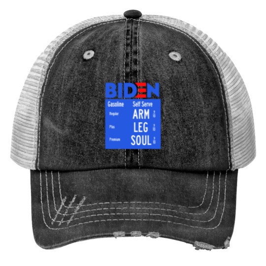 Discover High Prices Inflation Bad Economy Gas Pump Joe Print Trucker Hats