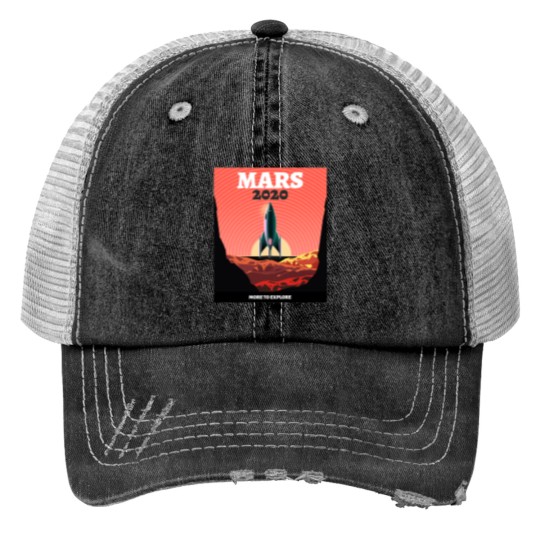 Discover MARS 2020 - Mars - Print Trucker Hats