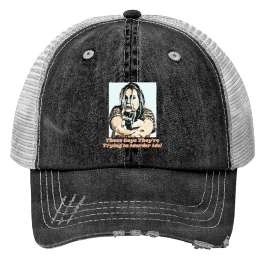 Discover White Lotus Tanya/Gays Print Trucker Hats, White Lotus Print Trucker Hats