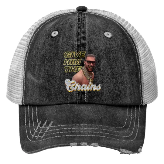 Discover Kirk Cousins Chains Print Trucker Hats, Rocking Ice Diamonds Necklaces Print Trucker Hats