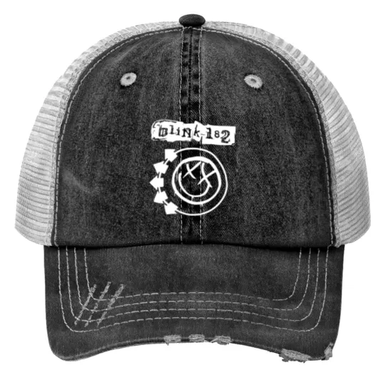Discover Blink Rock Band Graphic 182 Print Trucker Hats