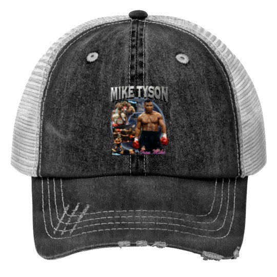 Discover Mike Tyson Print Trucker Hats
