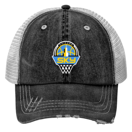Discover My love Chicago Skies Basketball Print Trucker Hats