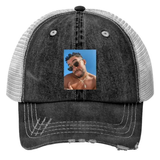 Discover Bad Bunny Print Trucker Hats
