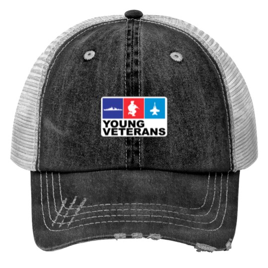 Discover Young Veterans Print Trucker Hats