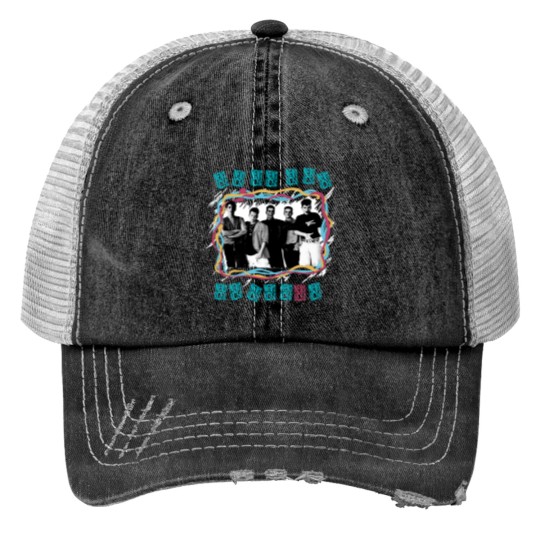 Discover NK on The Block Print Trucker Hats, NKOT Block 2024 Concert Print Trucker Hats