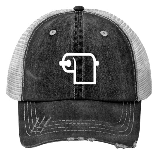 Discover Toilet Paper Roll Print Trucker Hats