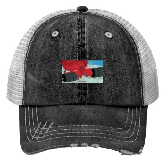 Discover Larry the Lobster Observe Meme Print Trucker Hats