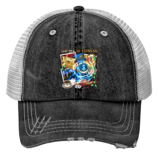 Discover 22 Christmas Polar Express Print Trucker Hats