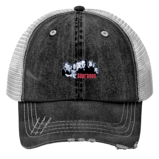 Discover Print Trucker Hat with Vintage 2000s Sopranos Design
