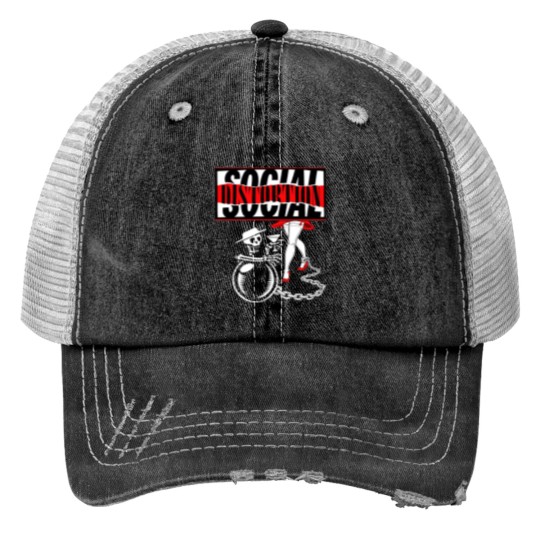 Discover Social Distortion Print Trucker Hats