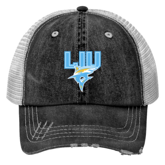 Discover long island sharks liu icon officially licensed pullover Print Trucker Hats