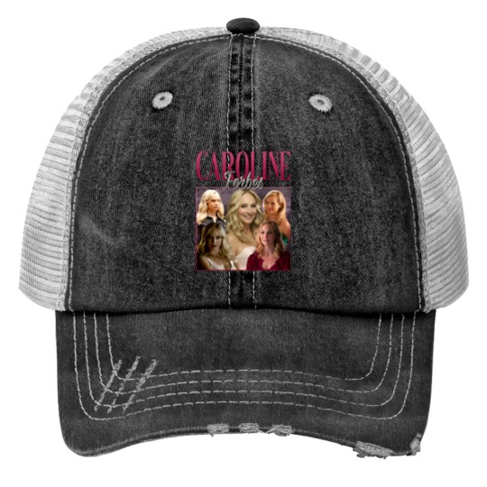Discover Caroline Forbes Vintage Washed Print Trucker Hats, Actress Graphic Unisex Print Trucker Hats