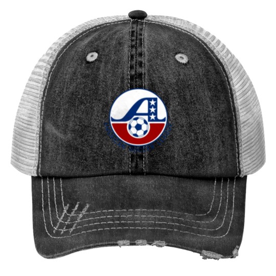 Discover Defunct American Soccer League 1983 Print Trucker Hats