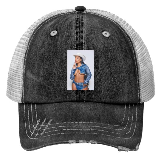 Discover Megan Thee Stallion Print Trucker Hats, Megan Thee Stallion Summer 2024 Tour Print Trucker Hats