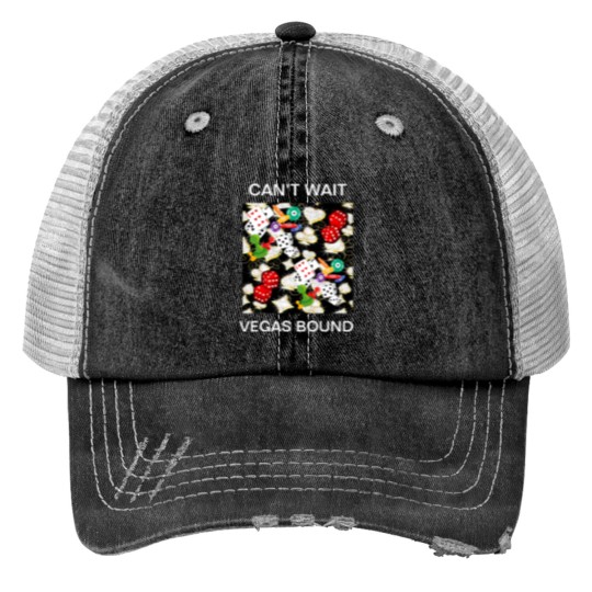 Discover Vegas Bound Print Trucker Hats