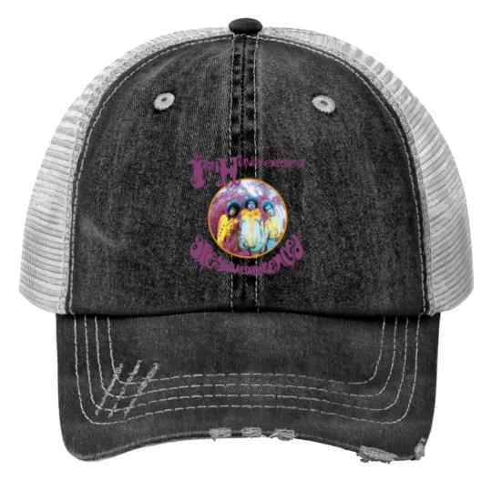 Discover Jimi Hendrix Music Print Trucker Hats