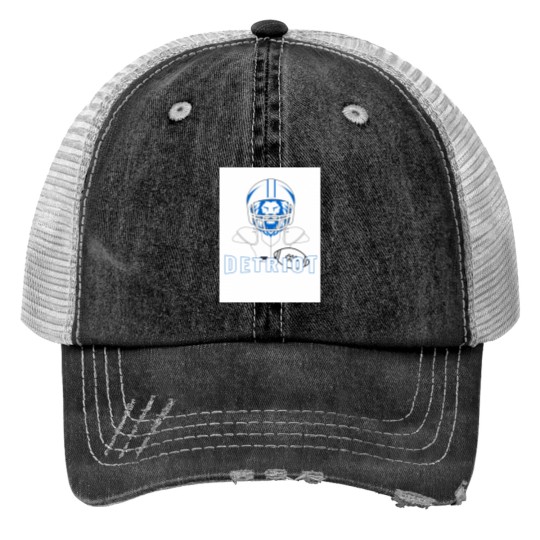 Discover Detriot football Print Trucker Hats