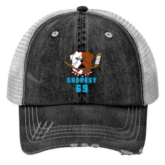 Discover Shoresy 69 Hockey Print Trucker Hats
