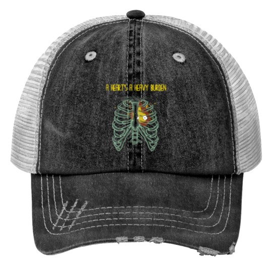 Discover A Heart's Heavy Burden Print Trucker Hats