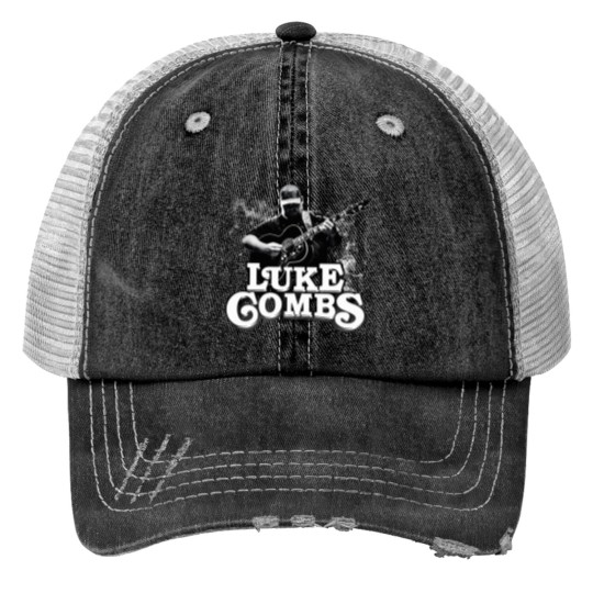 Discover Luke's Combs Graphic Print Trucker Hat for Fan Gifts