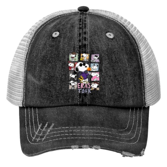 Discover The Snoopy Era Tour Print Trucker Hats Snoopy Print Trucker Hats