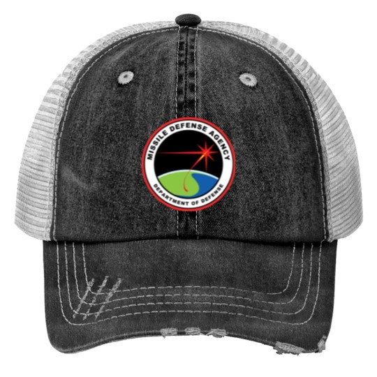 Discover Missile Defense Agency Print Trucker Hats