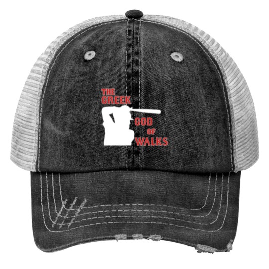 Discover Kevin Youkilis - The Greek God of Walks Print Trucker Hats