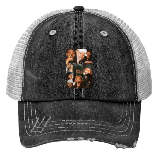 Discover PartyNextDoor Collage Print Trucker Hats, PartyNextDoor Print Trucker Hats