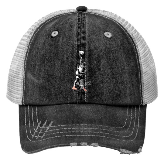Discover Anthony Edwards Dunk on John Collins Minnesota Print Trucker Hats