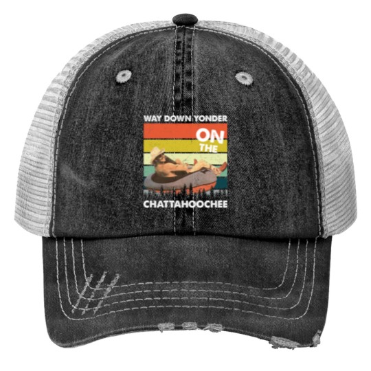 Discover Vintage Way Down Yonder On The Chattahoochee Print Trucker Hats