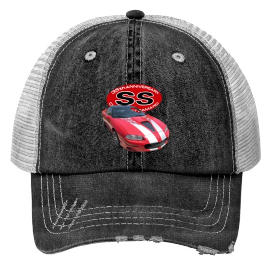 Discover camaro 2002 35th anniversary Print Trucker Hats