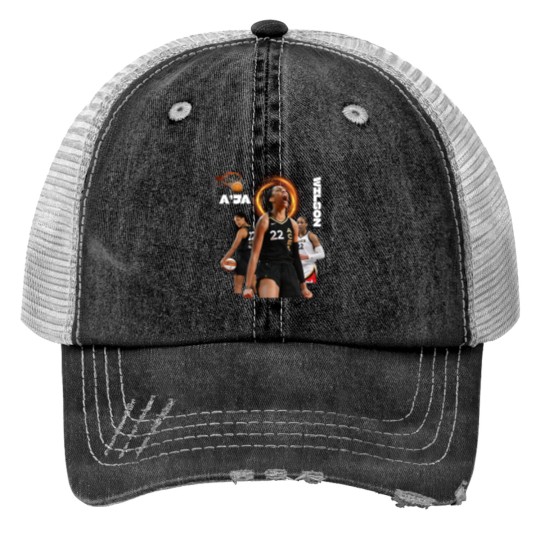 Discover A'ja Wilson Print Trucker Hats