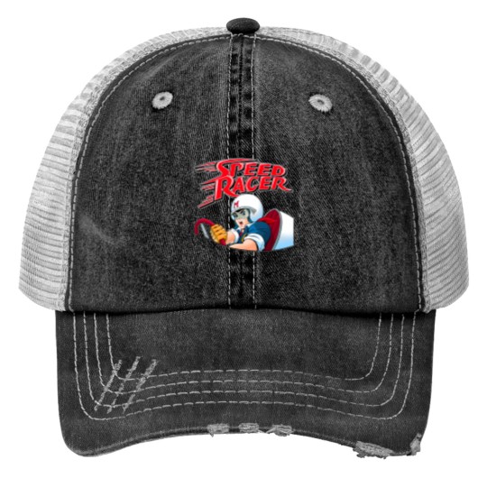 Discover Go Speed Racer Print Trucker Hats