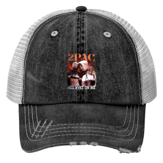 Discover Vintage Rap Print Trucker Hats Design - Ready to Print Tupac PNG File