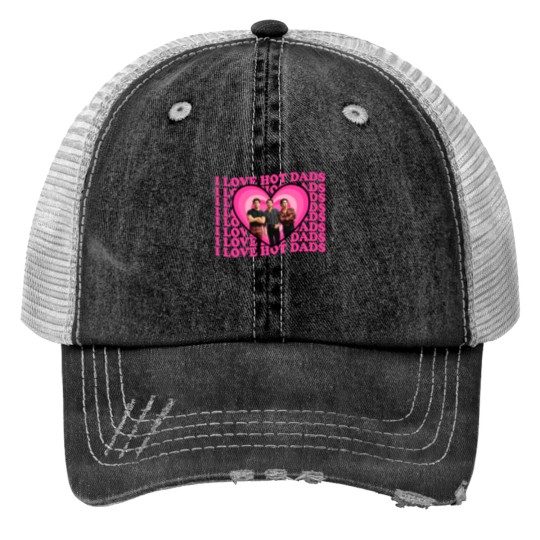 Discover I Love Hot Dads Jonas Brothers  Print Trucker Hats, Jonas Brothers Print Trucker Hats