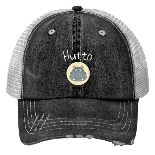 Discover Hutto Tx Hippo Texas City Print Trucker Hats
