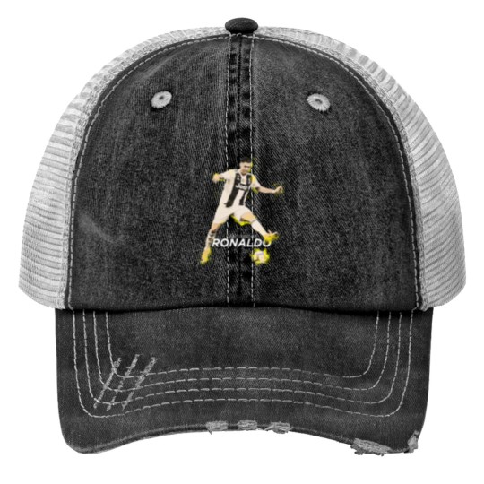 Discover Cristiano Ronaldo Cristiano Ronaldo (1) Print Trucker Hats