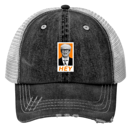 Discover Harry Caray - Hey - Orange Print Trucker Hats