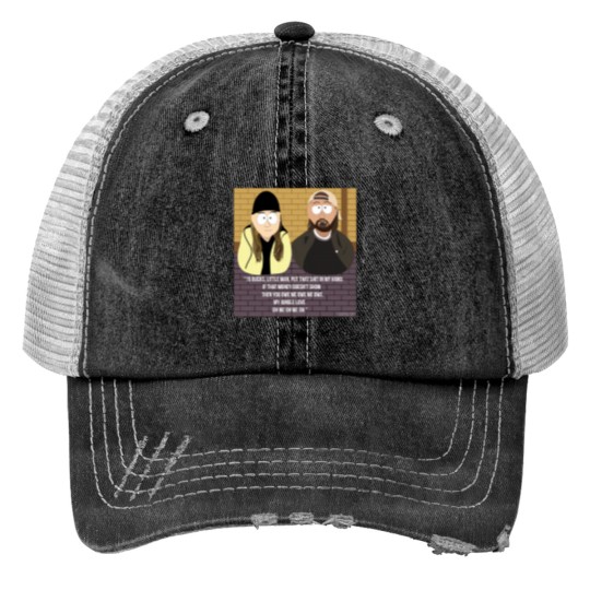 Discover Jay and Silent Bob SouthPark Cartoon Mash-Up Print Trucker Hats