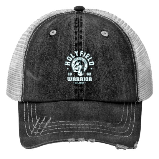 Discover Evander Holyfield Print Trucker Hats