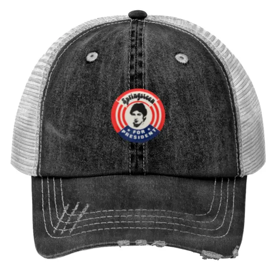 Discover Bruce Springsteen Print Trucker Hat - Springsteen for President