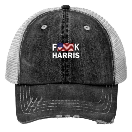 Discover F Kamala Harris Conservative Republican FKH Political Humor Unisex Print Trucker Hats