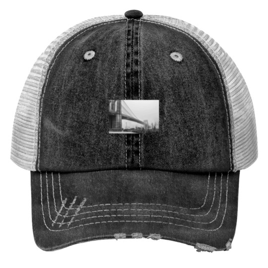 Discover The brooklyns Bridge Print Trucker Hats