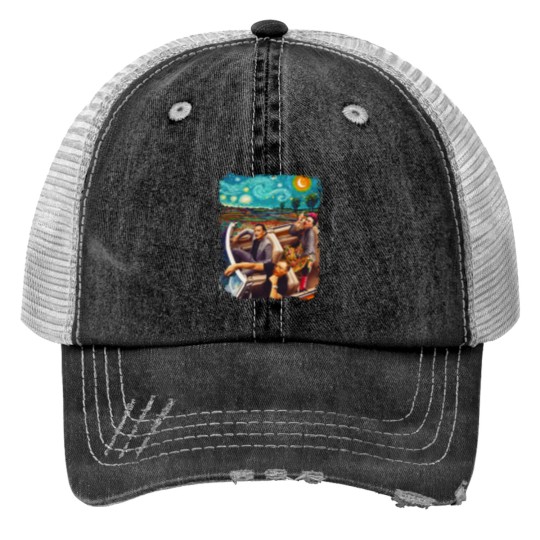 Discover Vincent-Van-Gogh-Frida-Salvador-Dali-Banksy-car Print Trucker Hats
