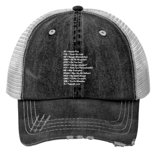 Discover Scottish Gaelic Abbreviations Print Trucker Hats