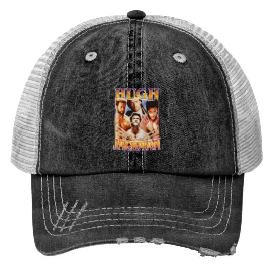 Discover Vintage Hugh Jackman Print Trucker Hat - Fan Gift