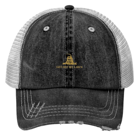 Discover U -S -A - - no treading - Get Off My Lawn Print Trucker Hats